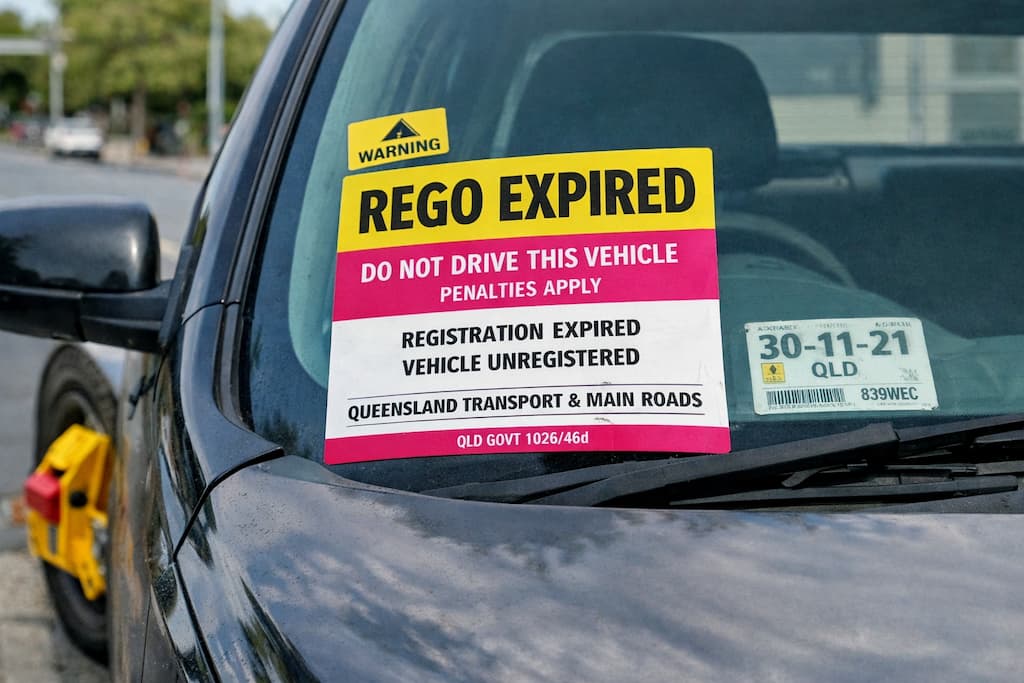 A rego expired car in Brisbane